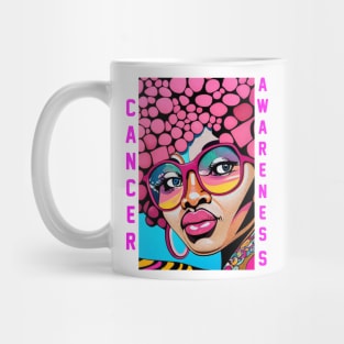 Breast Cancer Awareness Woman October Pink Mug